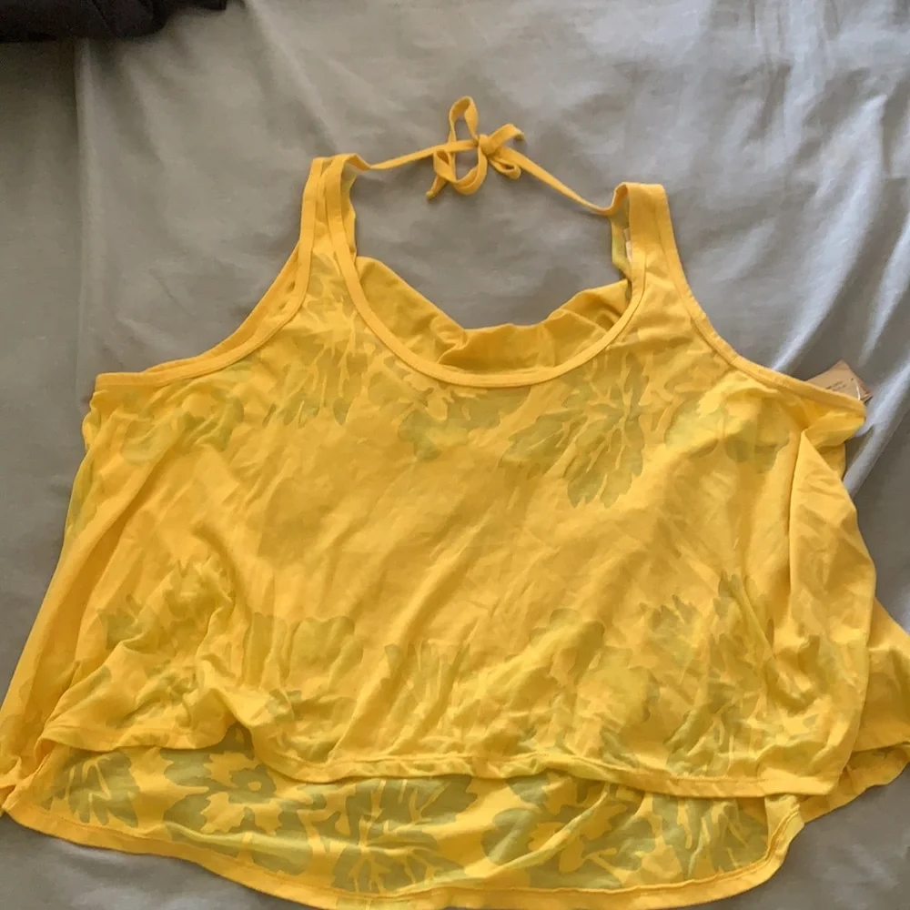 Denim & supply halter open back top L - Picture 2 of 9